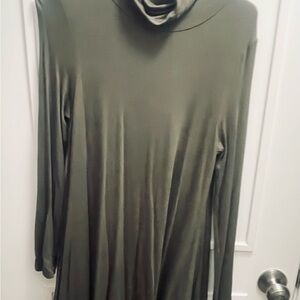 Lulu's Khaki Long Sleeve Dress